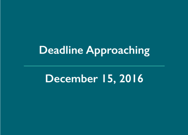 Deadline Approaching for California Employers