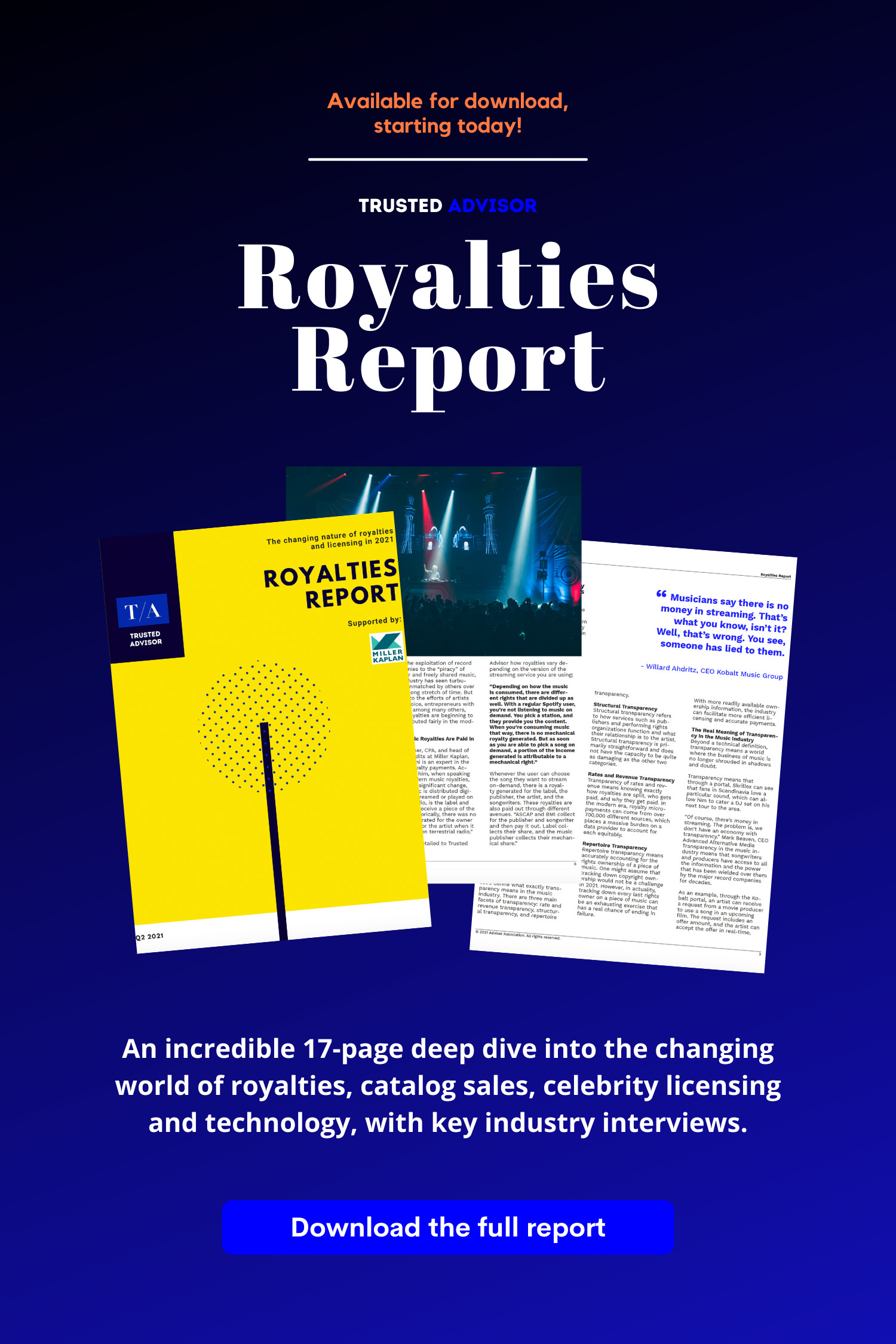 Royalties Report | The changing nature of royalties and licensing in 2021