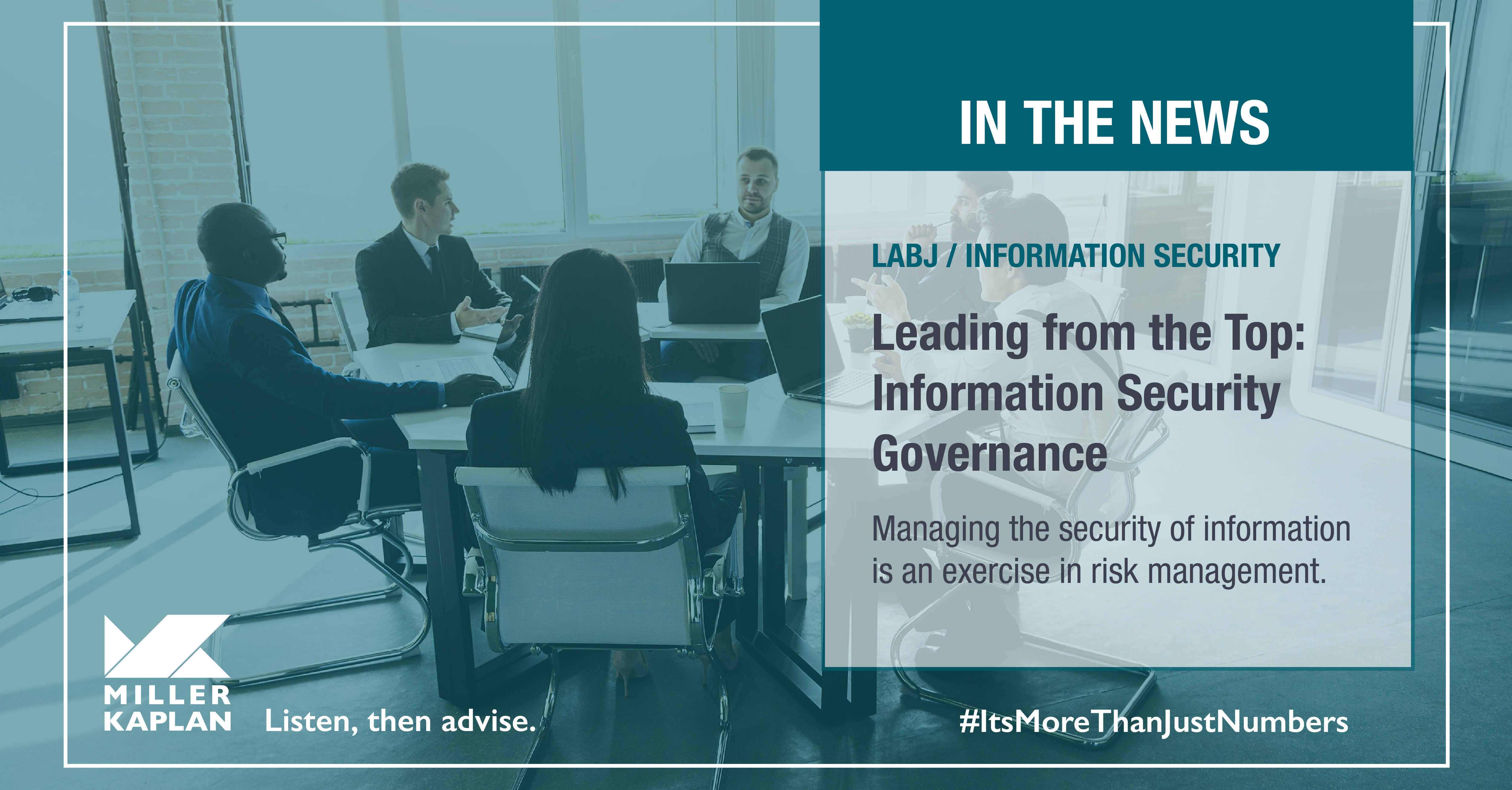 Leading from the Top: Information Security Governance | LABJ - Miller ...