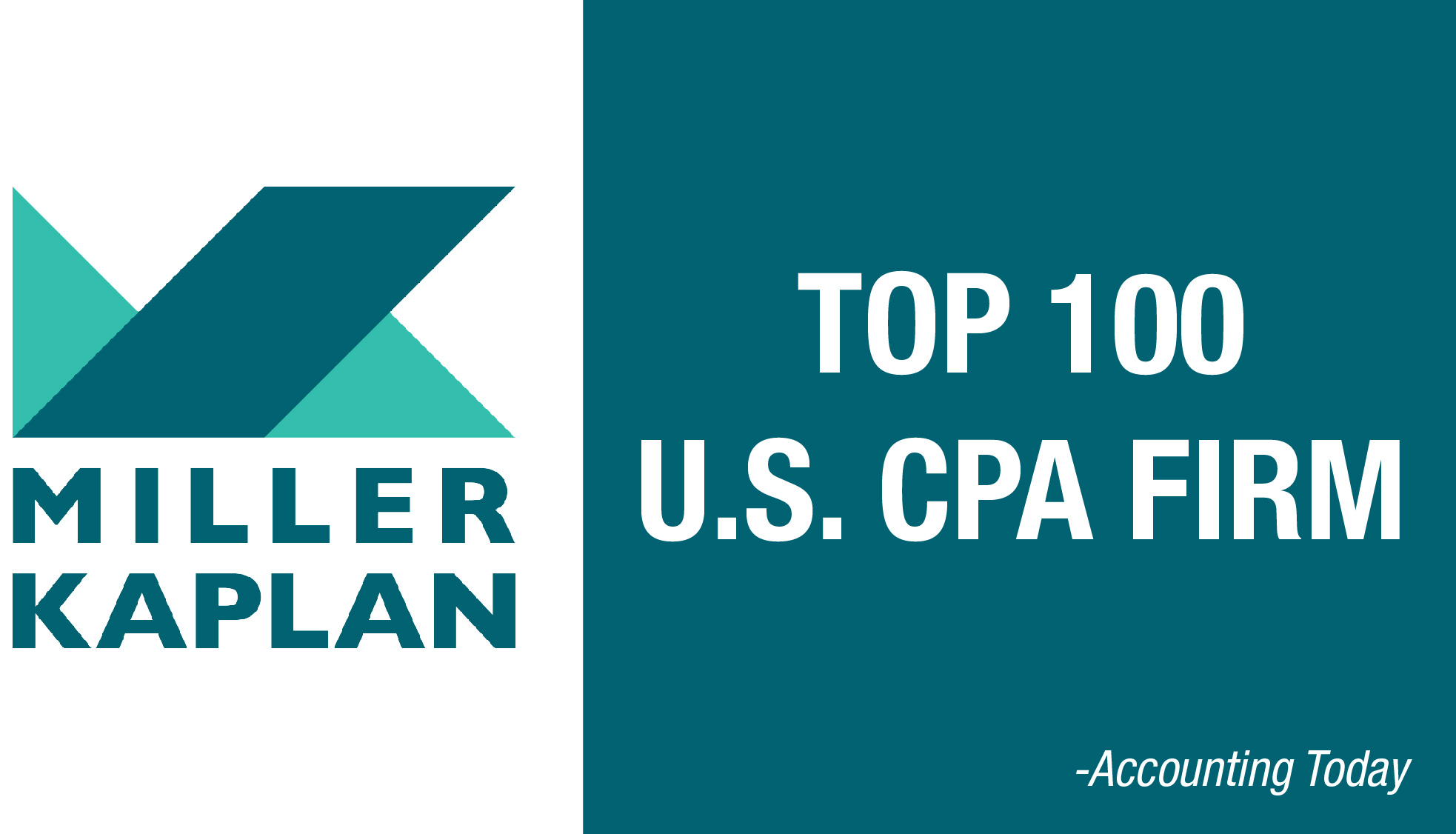 Miller Kaplan Named Top 100 Firm | Accounting Today