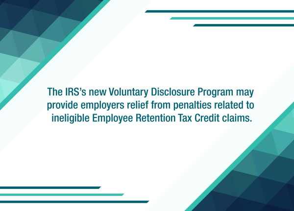 The IRS unveils ERTC relief program for employers