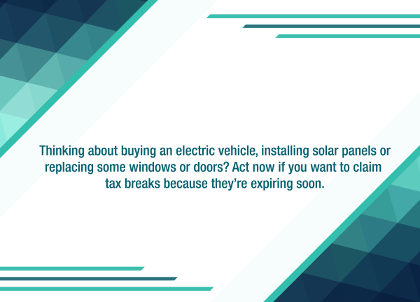 ETRA: The OBBBA will soon eliminate certain clean energy tax incentives