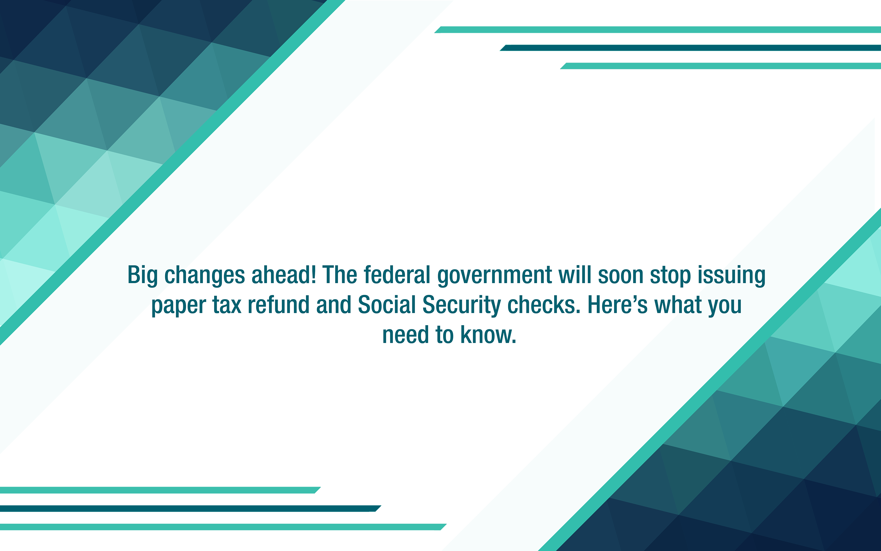 What taxpayers need to know about the IRS ending paper checks