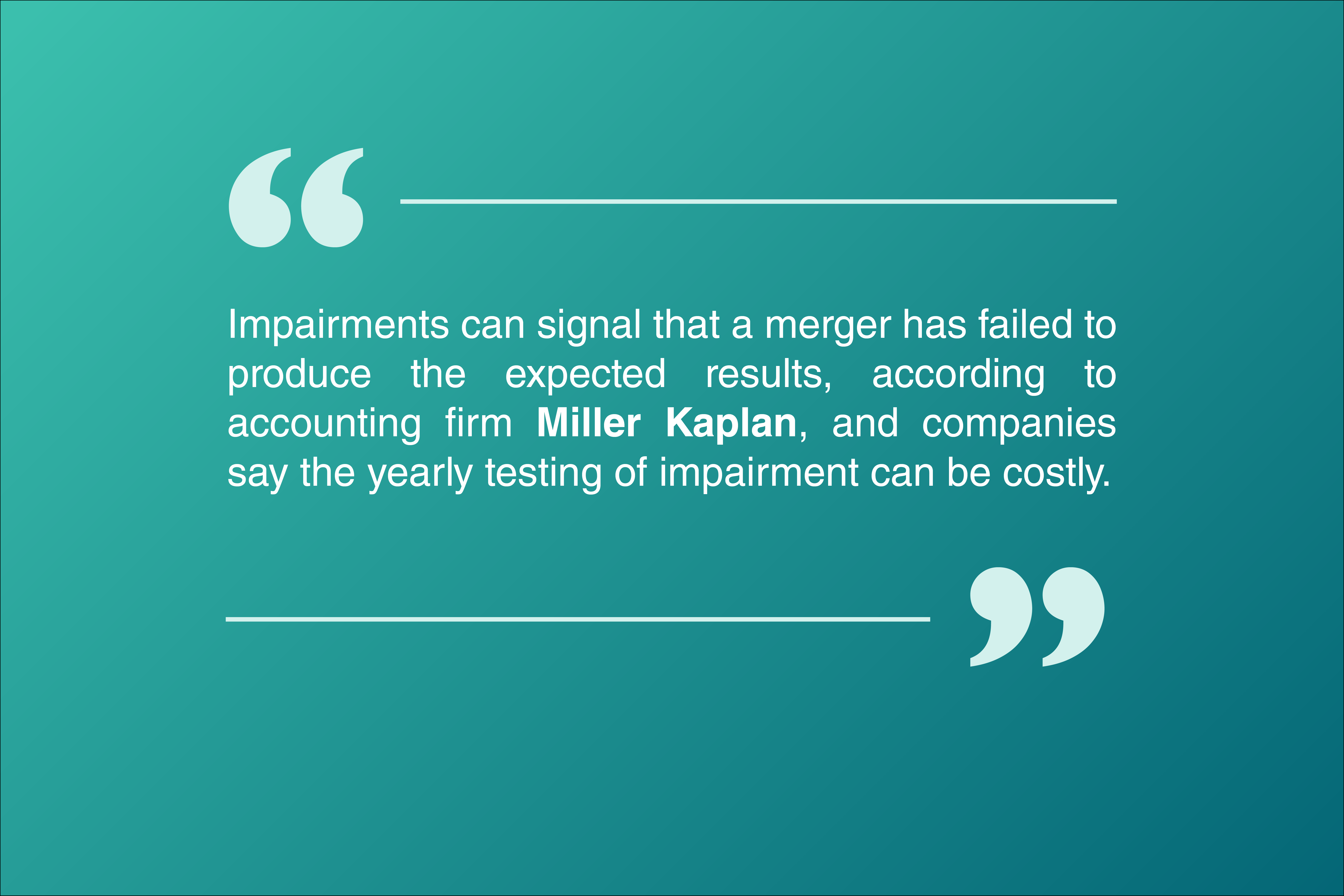 Goodwill accounting might not be the problem after all | CFO Brew